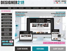 Tablet Screenshot of designer218.com